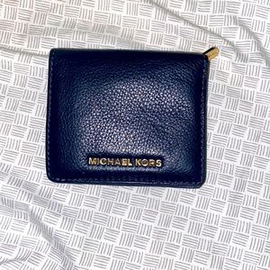 Michael Kors navy blue small wallet